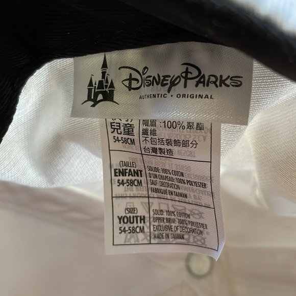 Disney Parks Minnie Mouse Ajustable Hat Embroidered Size Youth 54-58 Centimeters - Picture 6 of 8